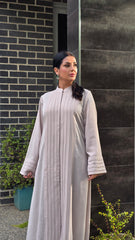 Nude Grace Pleated Abaya