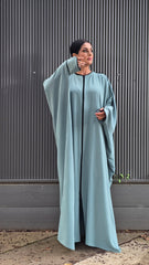 Slate Piped Zip Kaftan
