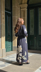 The Noir Petal Manor Dress