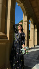 Midnight Botanica Maxi Dress