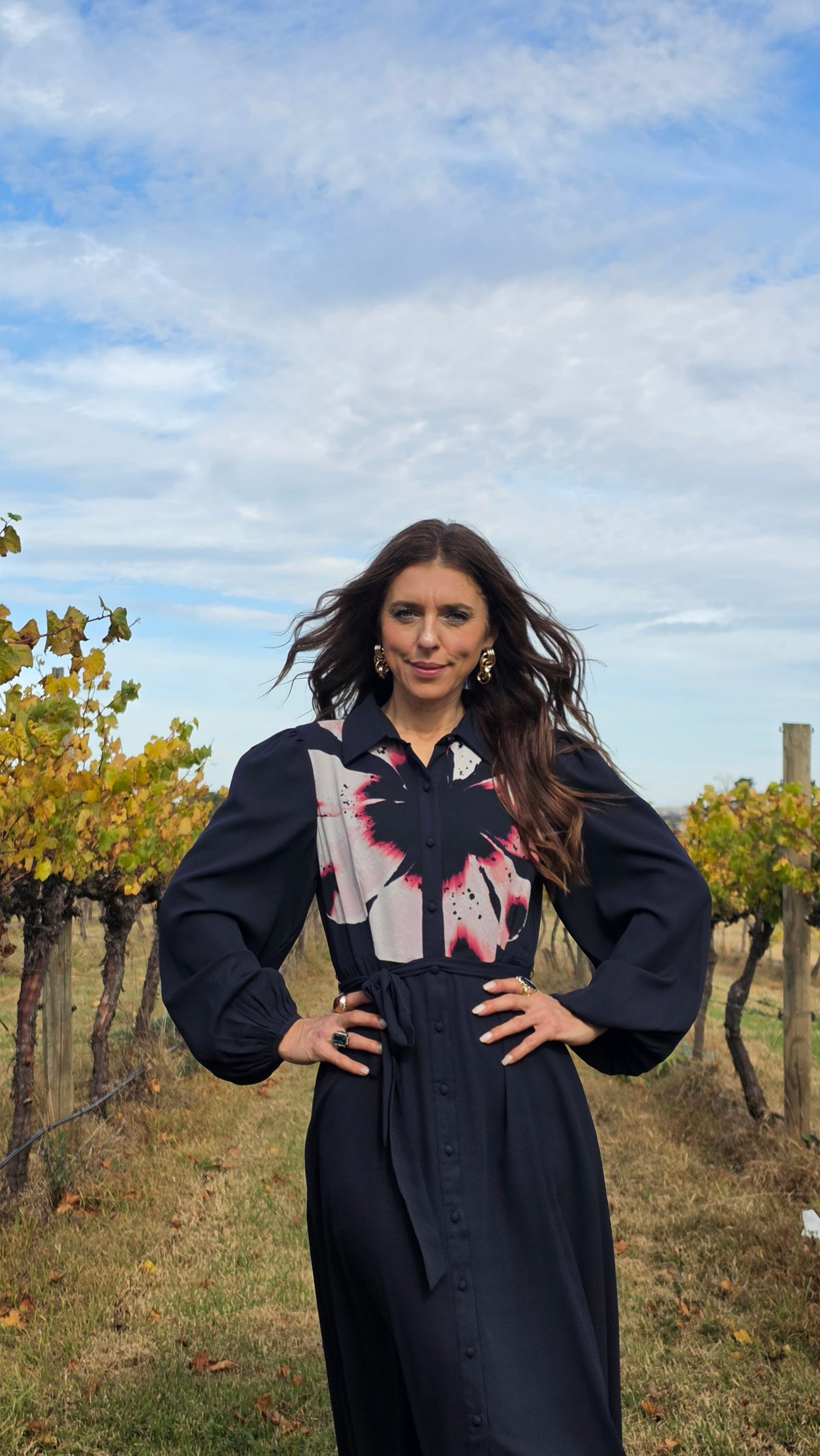 The Midnight Petal Dress