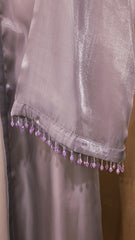 Lilac Crystal Abaya Set