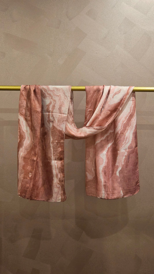 Blush Marble Printed Modal Hijab