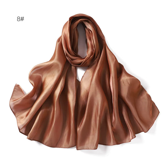 Silk Organza Hijab Bronze