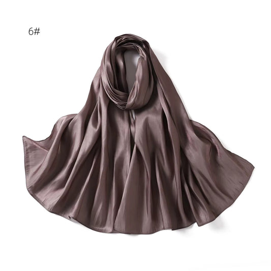 Silk Organza Hijab Khaki