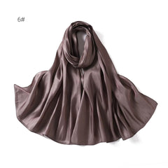 Silk Organza Hijab Khaki