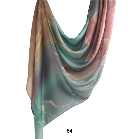 Pastel Canvas Printed Modal Hijab