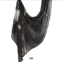 Midnight marble Printed Modal Hijab