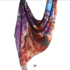 Watercolour canvas Printed Modal Hijab