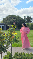 Pink Illusion Maxi Dress