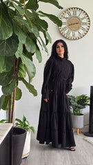 Midnight Charm Tiered Dress