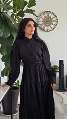 Midnight Charm Tiered Dress