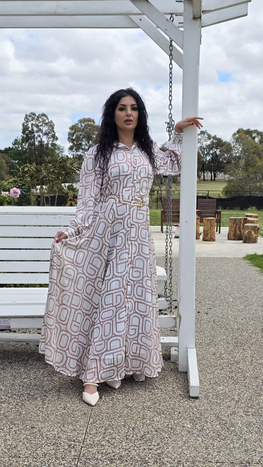 Desert Mosaic Shirt Dress