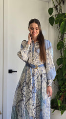 Blue Reverie Shirt Dress
