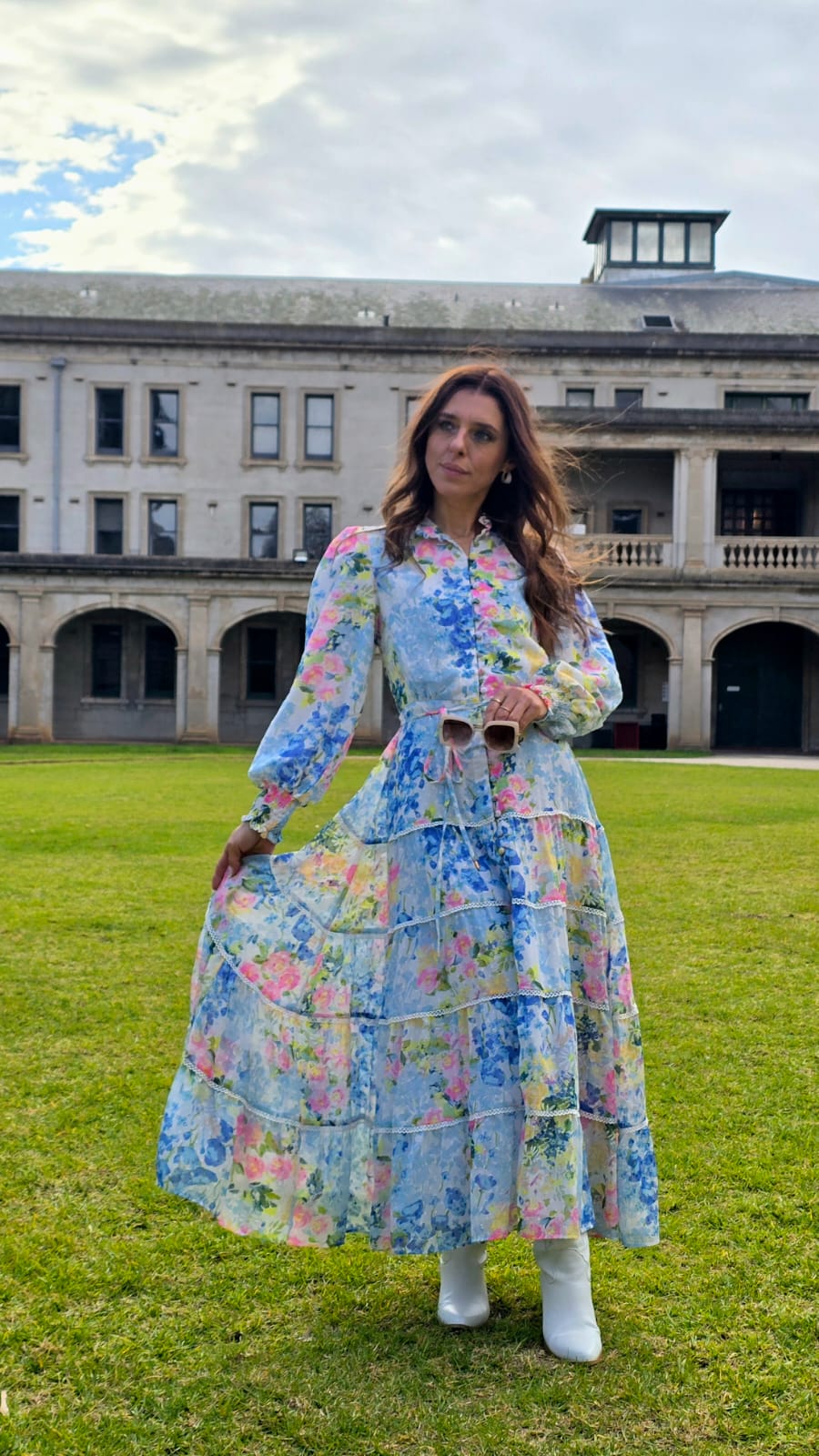 Bluebell Grace Lace Tiered Dress