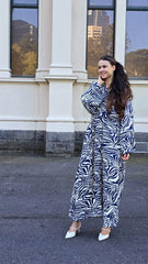 Blue Safari Maxi Dress