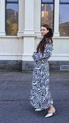 Blue Safari Maxi Dress