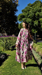 Pink Bloom Garden Maxi Dress