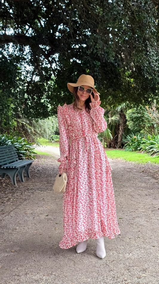 Petal Whisper Maxi Dress