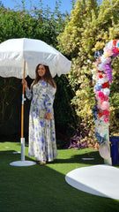 Lavender Bloom Shirt Dress