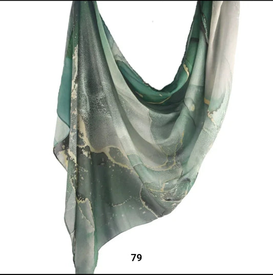 Emerald Mist Printed Modal Hijab