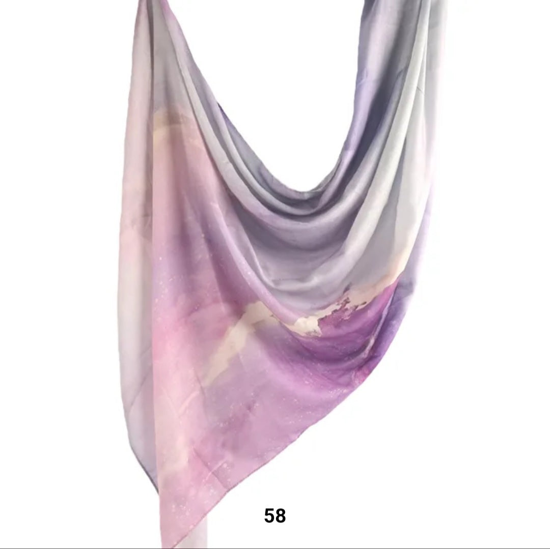 Lavender Drift Printed Modal Hijab