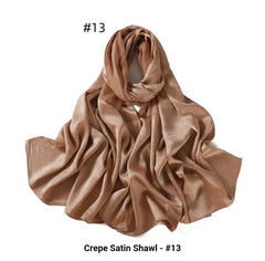 Gold Textured Satin Hijab