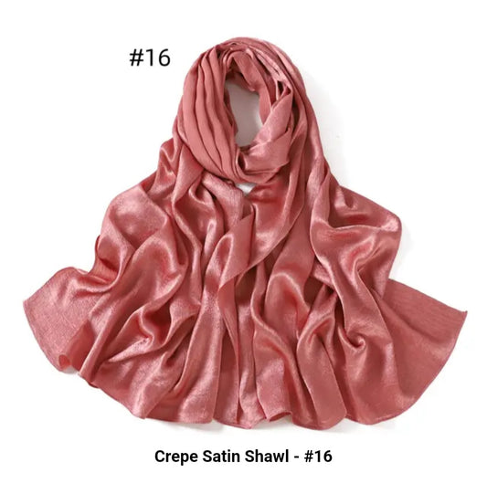 Blush Pink Textured Satin Hijab