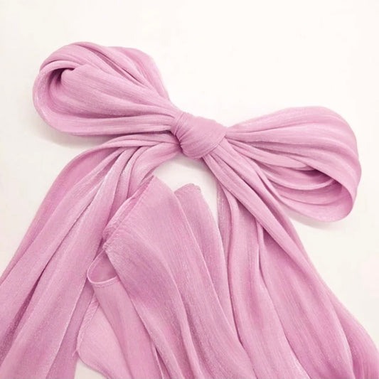 Pink Shimmer Chiffon Silk Hijab
