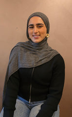 Khaki Dirty Wrinkled Rayon Hijab