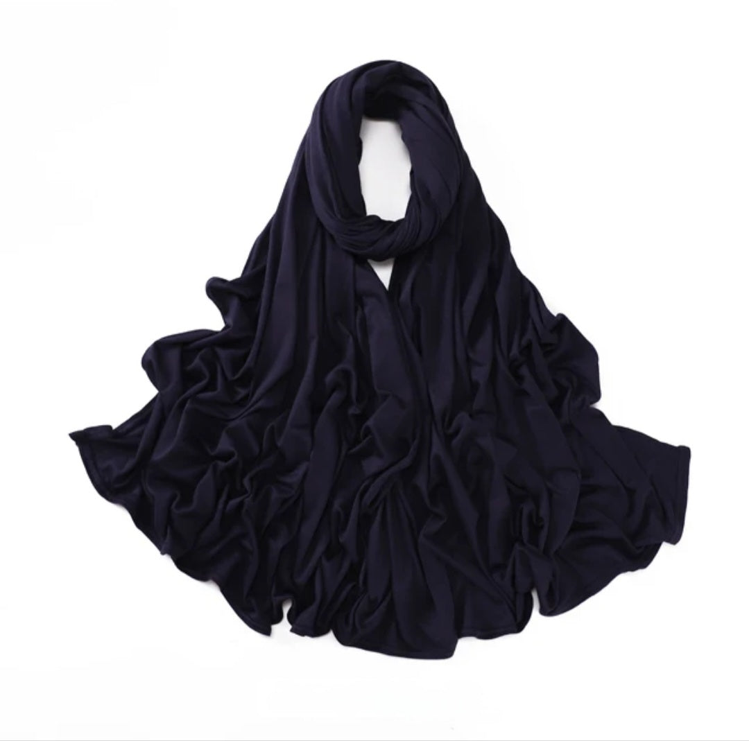 Navy Jersey Hijab