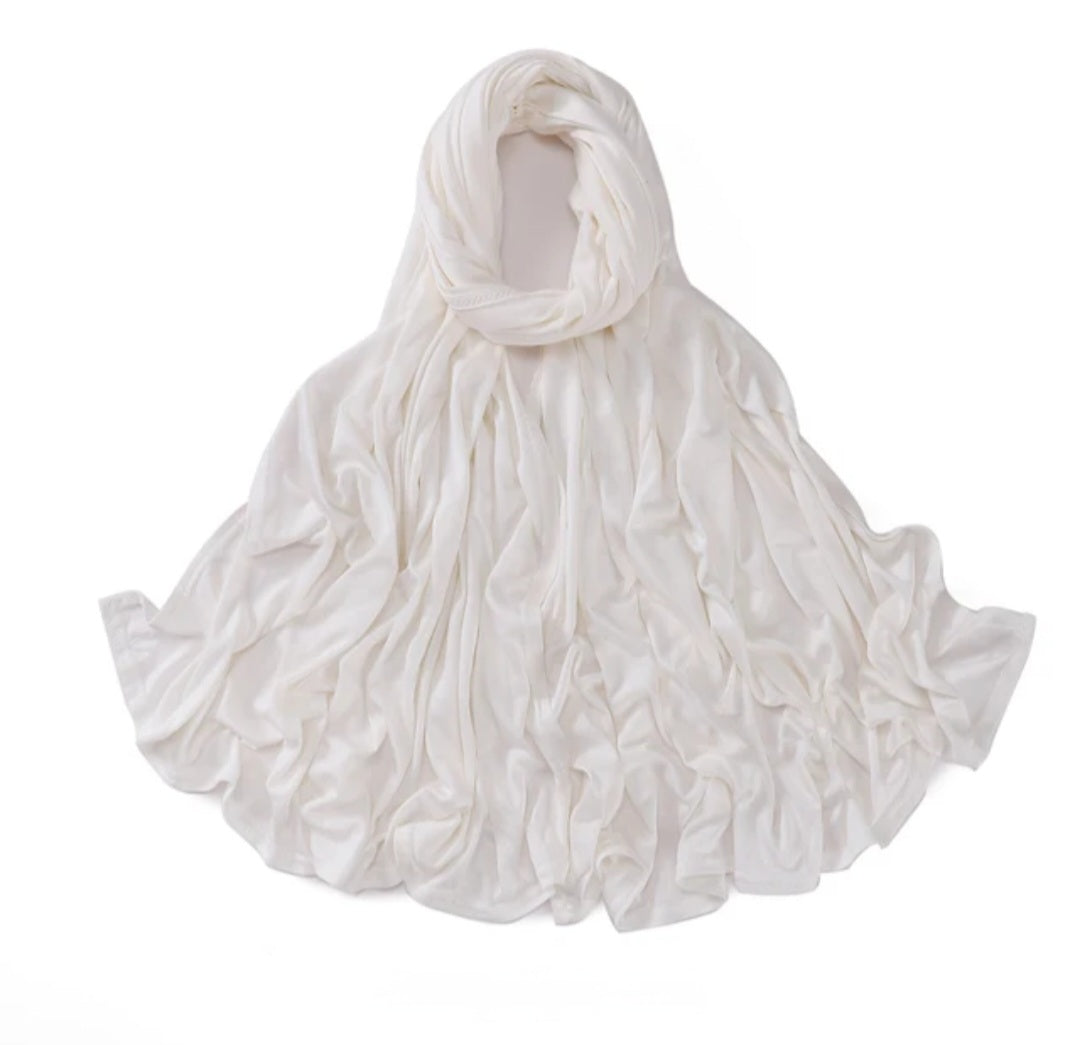 Ivory Jersey Hijab