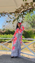 Coral Garden Dress