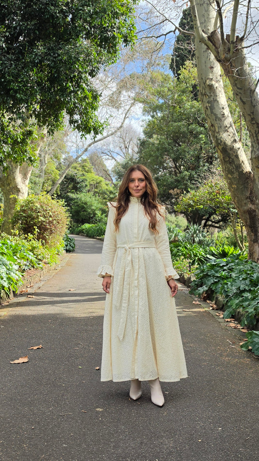 Ivory Meadow Broderie Dress
