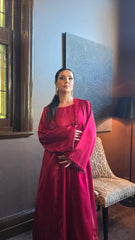 Rose Crystal Abaya Set