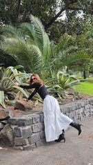 Snowfall Tier Maxi Skirt
