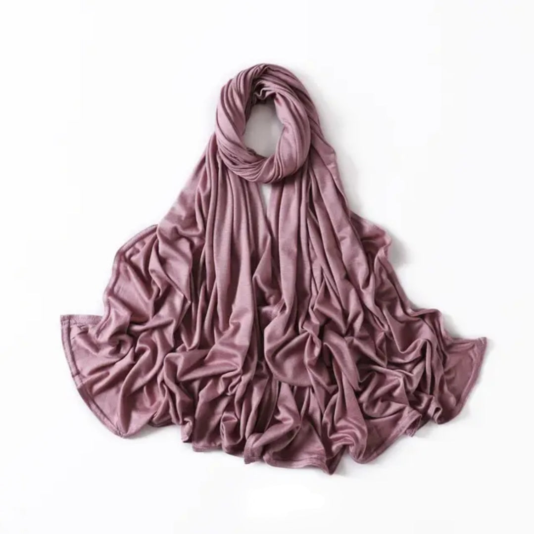Dusty Mauve Jersey Hijab