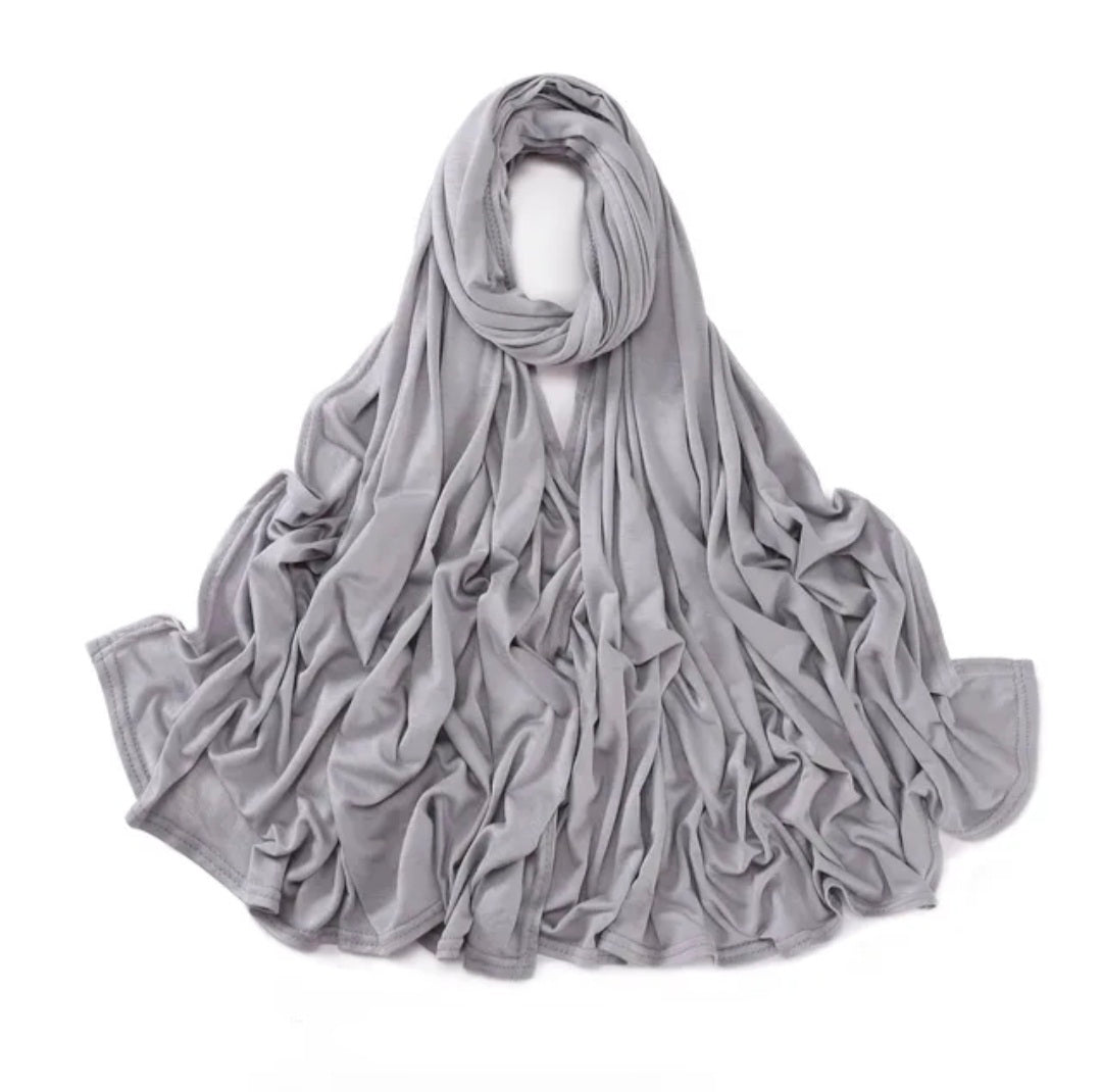 Light Grey Jersey Hijab