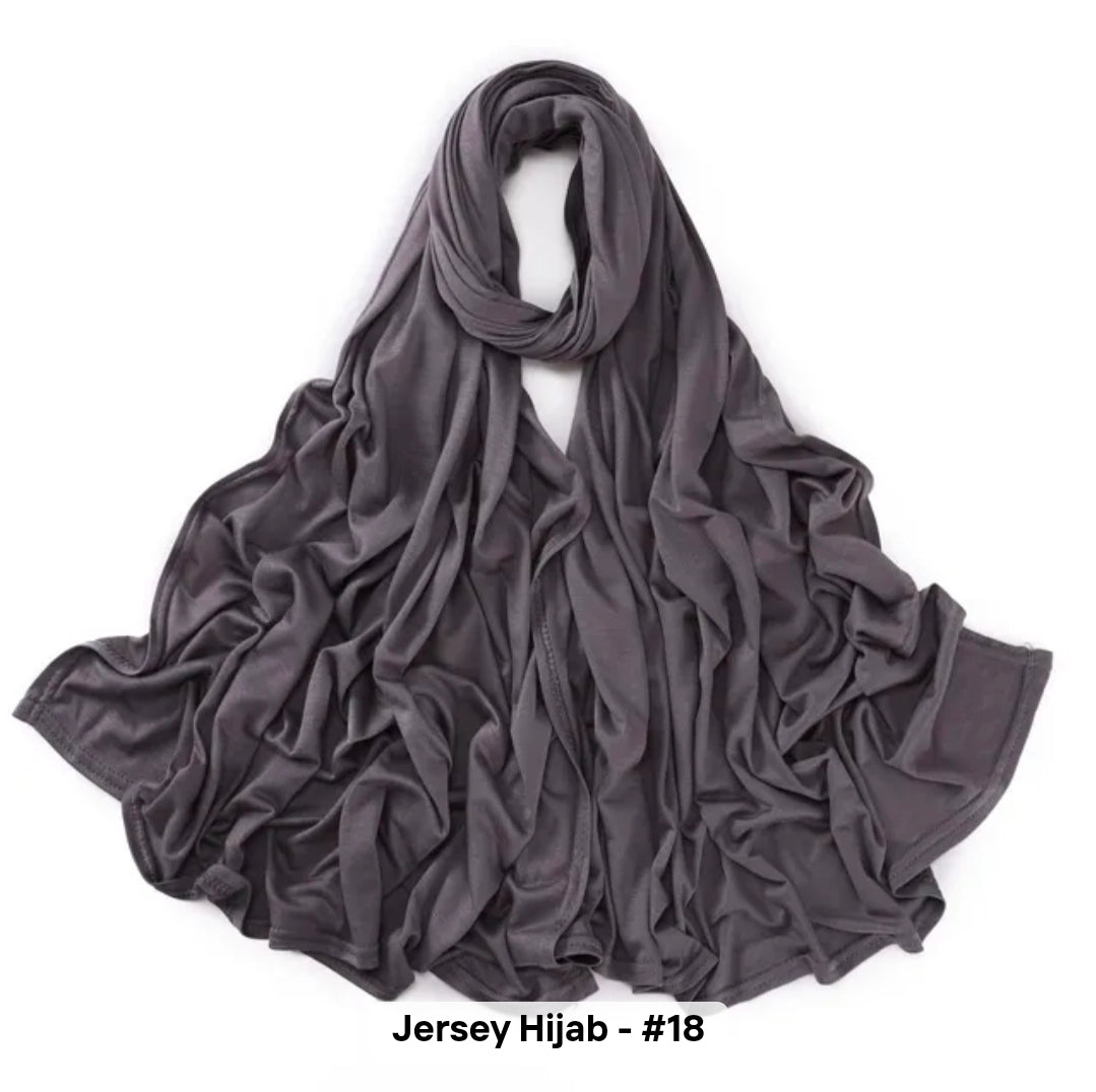 Dark Grey Jersey Hijab