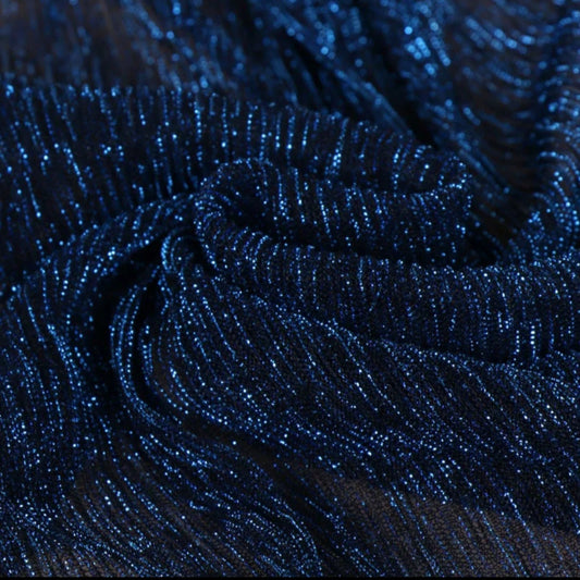 Blue Shimmer Lurex Viscose Hijab