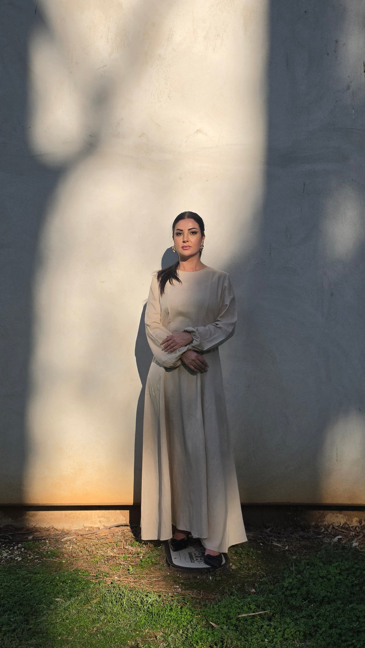 Sandstone Dusk Linen Dress