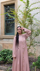 Blush Nude Regal Fold Abaya