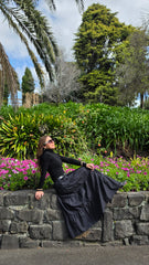 Black Tier Maxi Skirt
