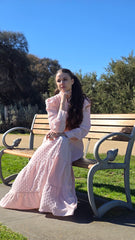 Soft Blush Tiered Dress