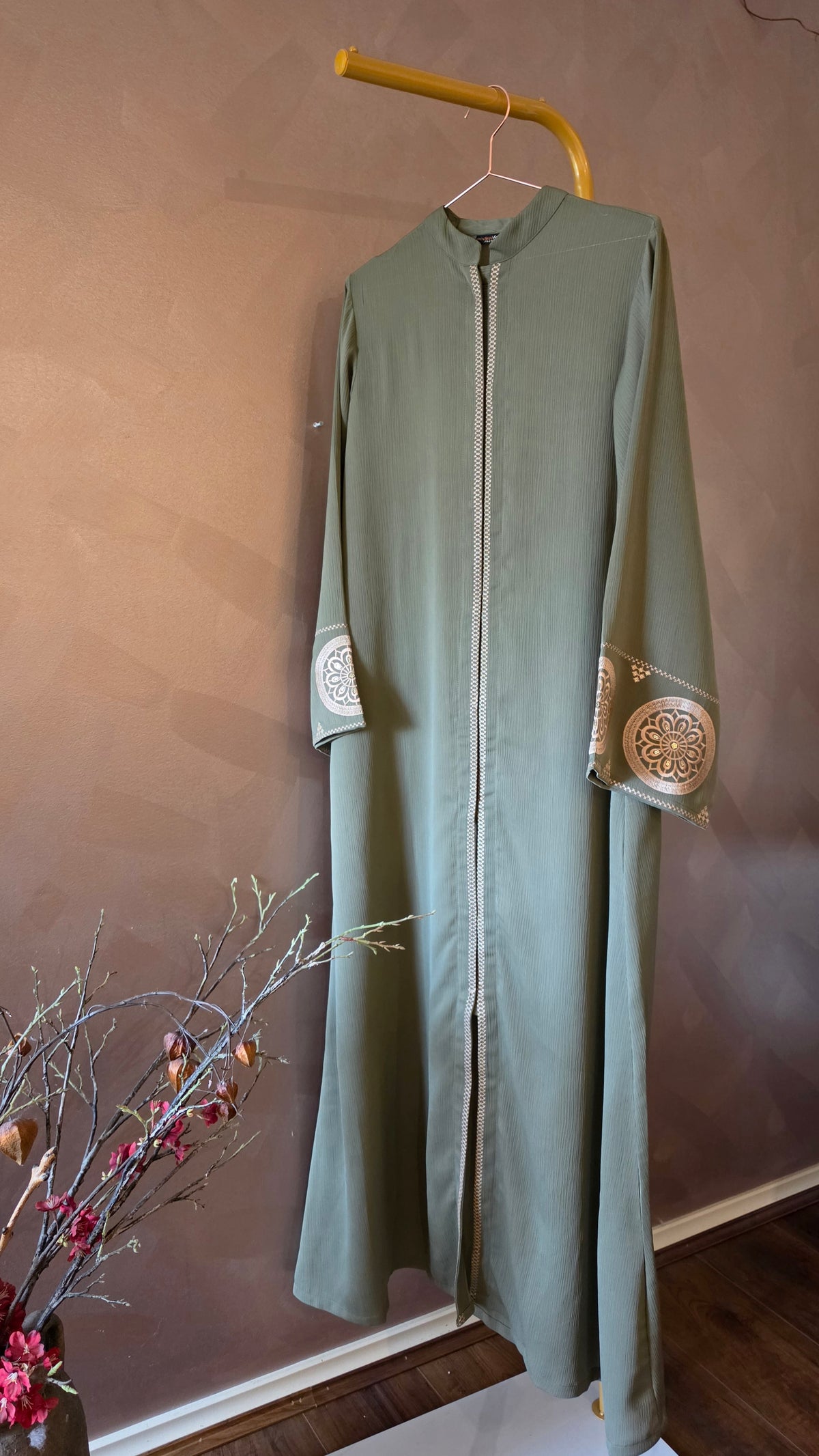 Sage Grace Embroidered Abaya