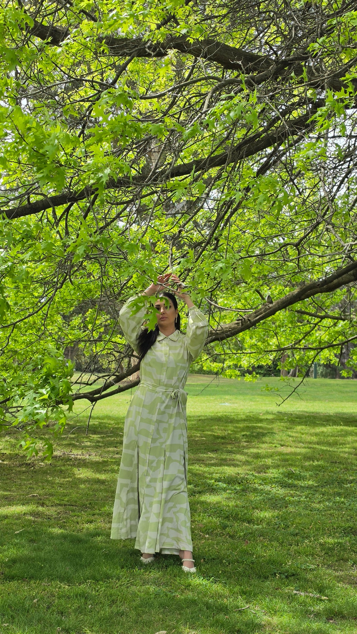 Lime serenity Dress