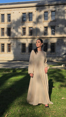 Sandstone Dusk Linen Dress