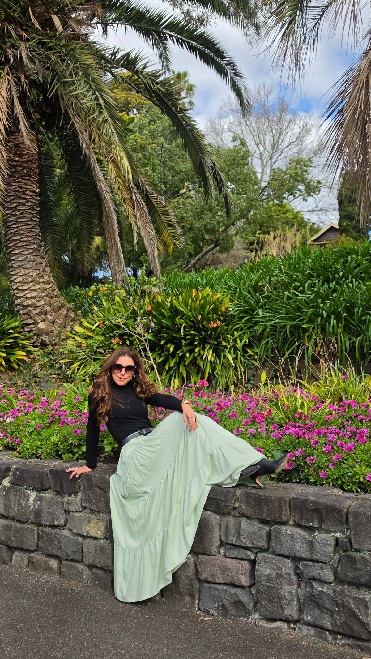Mint Tier Maxi Skirt