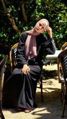 Noir Signature Sleeves Abaya