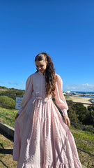 Soft Blush Tiered Dress